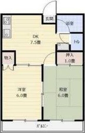 フラワーハイツの物件間取画像